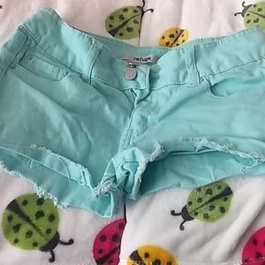 Teal Refuge shorts